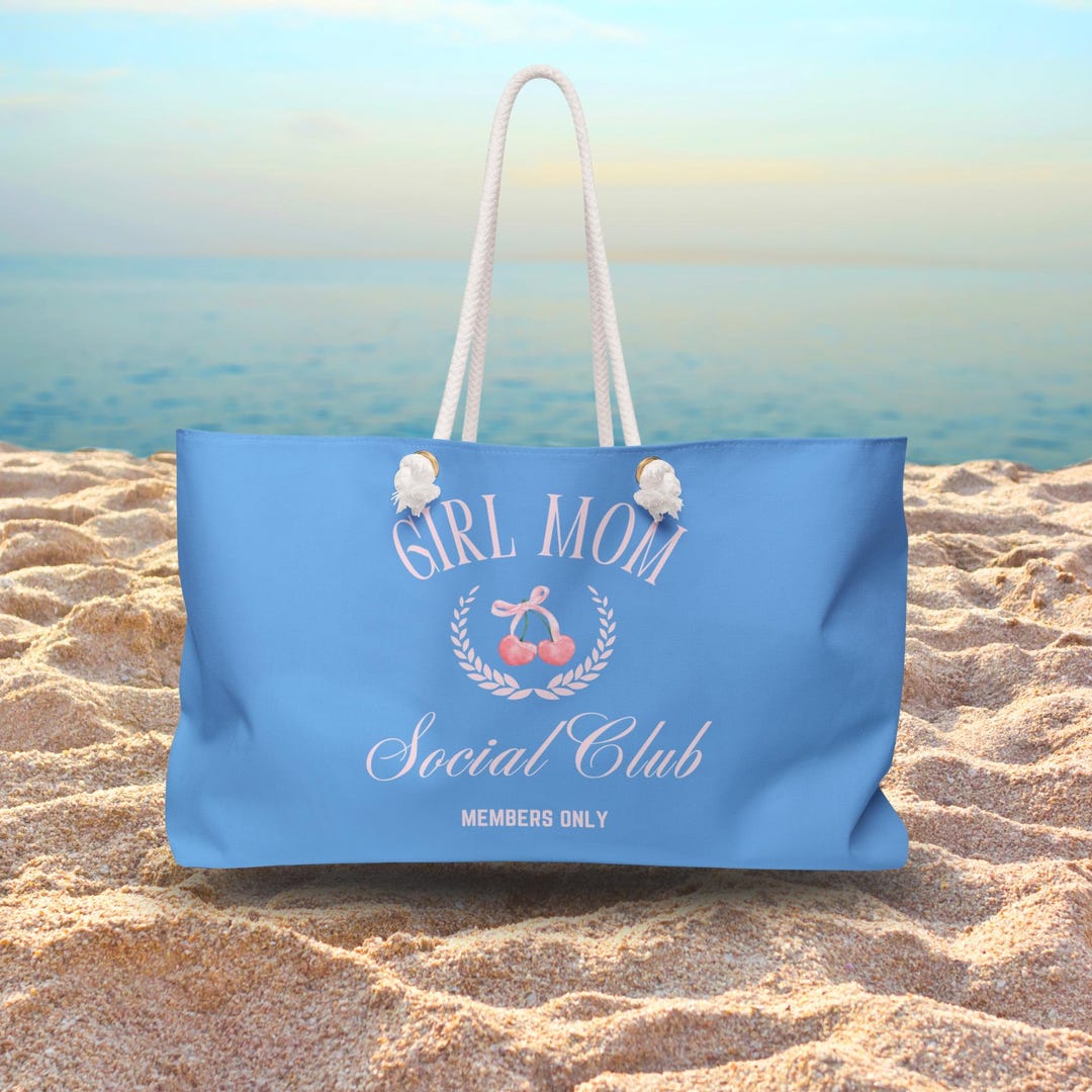 Girl Mom Social Club Weekender Bag, Mothers Day Gift, Beach Bag, Gift ...