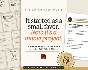 Umfang Creep E-Mail Vorlage | Business Boundaries E-Mail-Skript | Professionelle Antwort | PDF-Datei