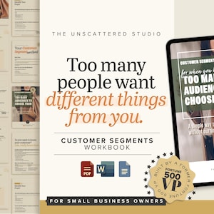 Ideal Client Profile Workbook | Clarify Your Target Customer | Business Planning Template | PDF + Google Doc