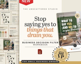 Business Decision Guide | Decide What to Say Yes or No To | PDF + Google Doc