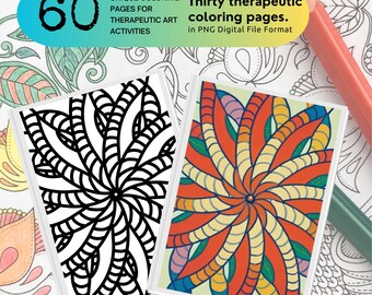 Mandalas para colorear: 60 diseños únicos para aliviar el estrés (Descarga PDF)