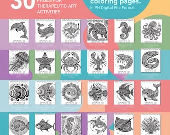 Mandala Coloring Pages: 30 Unique Designs for Stress Relief (PDF Download)