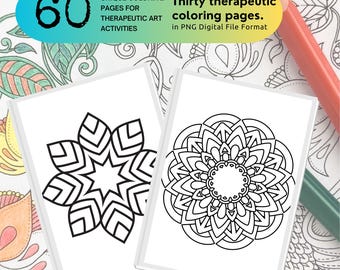 Mandalas para colorear: 60 diseños únicos para aliviar el estrés (Descarga PDF)