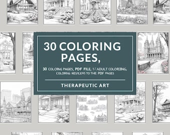Printable House Coloring Pages: Cozy Cottage Art (PDF)