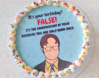 Sitcom inspired Birthday DIGITAL Cake Topper