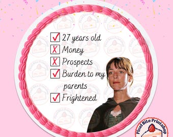27th Birthday Digital Cake Topper (FILE DOWNLOAD)