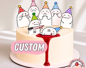 HIGH QUALITY CUSTOM Funny Meme Murder Birthday Party Cake Cupcake Printable Set
