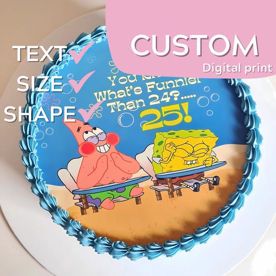 Custom "What's Funnier Than 24? 25!" Digital Cake Topper (FILE DOWNLOAD)