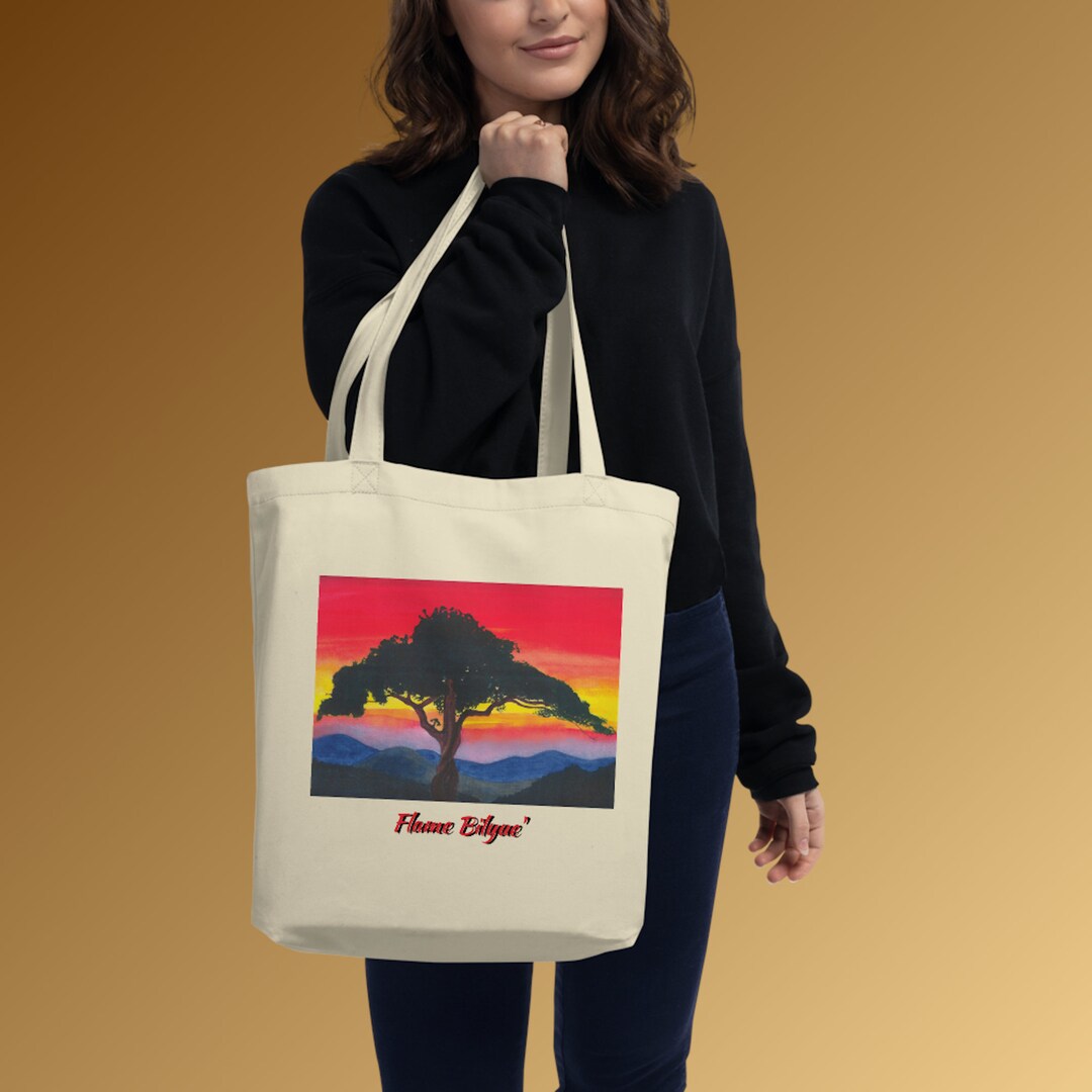 Blue Ridge Mountains Organic Cotton Tote Bag, Virginia Sunset - Etsy