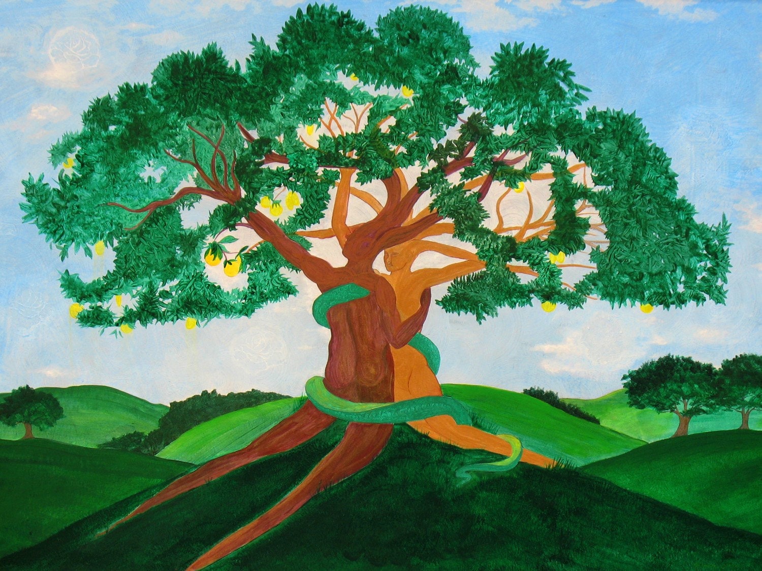 Genisis Tree of Knowledge Adam And Eve's Garden Of Eden Etsy