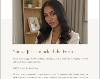 Ultimate AI Toolkit | Beginner-Friendly Guide for Creators, Biz Owners & Everyday Life | Work Smarter with AI | Digital Download