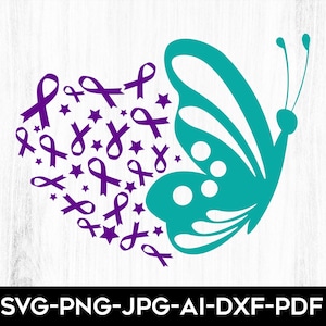 Butterfly Suicide Prevention SVG, Suicide Prevention Awareness Svg, Semicolon svg, You Matter svg, Mental Health Hope Ribbon, Semicolon Svg