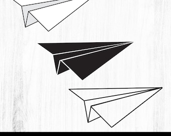 Paper Plane SVG Clipart: School & Office Craft Files (Digital Download)