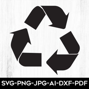 Recycling Symbol SVG, Recycle Logo Cut Files, Recycle Logo, Recycle PNG, Recycle clipart, Recycle Sign SVG, Recycle Icon, Files for Cricut