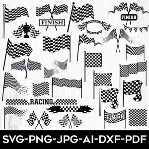 Rennflagge svg Png-Bundle, Checkered Flagge svg, Racing Flagge svg, Rennflagge svg, Racing Flagge Cut File, Racing Flaggen svg, Rennauto-Flagge Cricut
