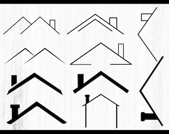 House Roof SVG Bundle: Realtor Clipart (Digital Download)