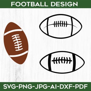 Football Silhouette SVG: Sports Cut File (Digital Download)