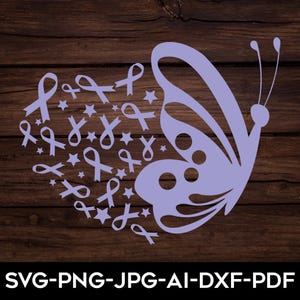 Butterfly Stomach Cancer SVG, Stomach Cancer, Stomach Cancer Ribbon , Stomach Cancer png, Stomach Awareness, svg file to use for Cricut