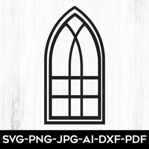 Arched Window SVG: House Clipart, Cricut Cut File (Digital Download)