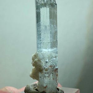 Terminated Sky Blue Aquamarine Crystal, Perfect Hexagonal Shape Fine Transparency Aquamarine Crystal From Shiger Valley, 19 Carat