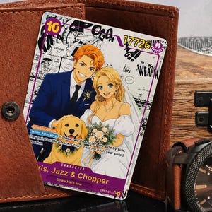 Personalized One Piece TCG Card, Custom Couple Anime Portrait Gift
