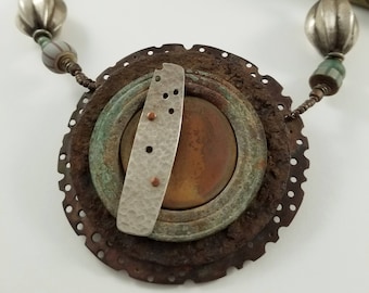 found object talisman - assemblage pendant