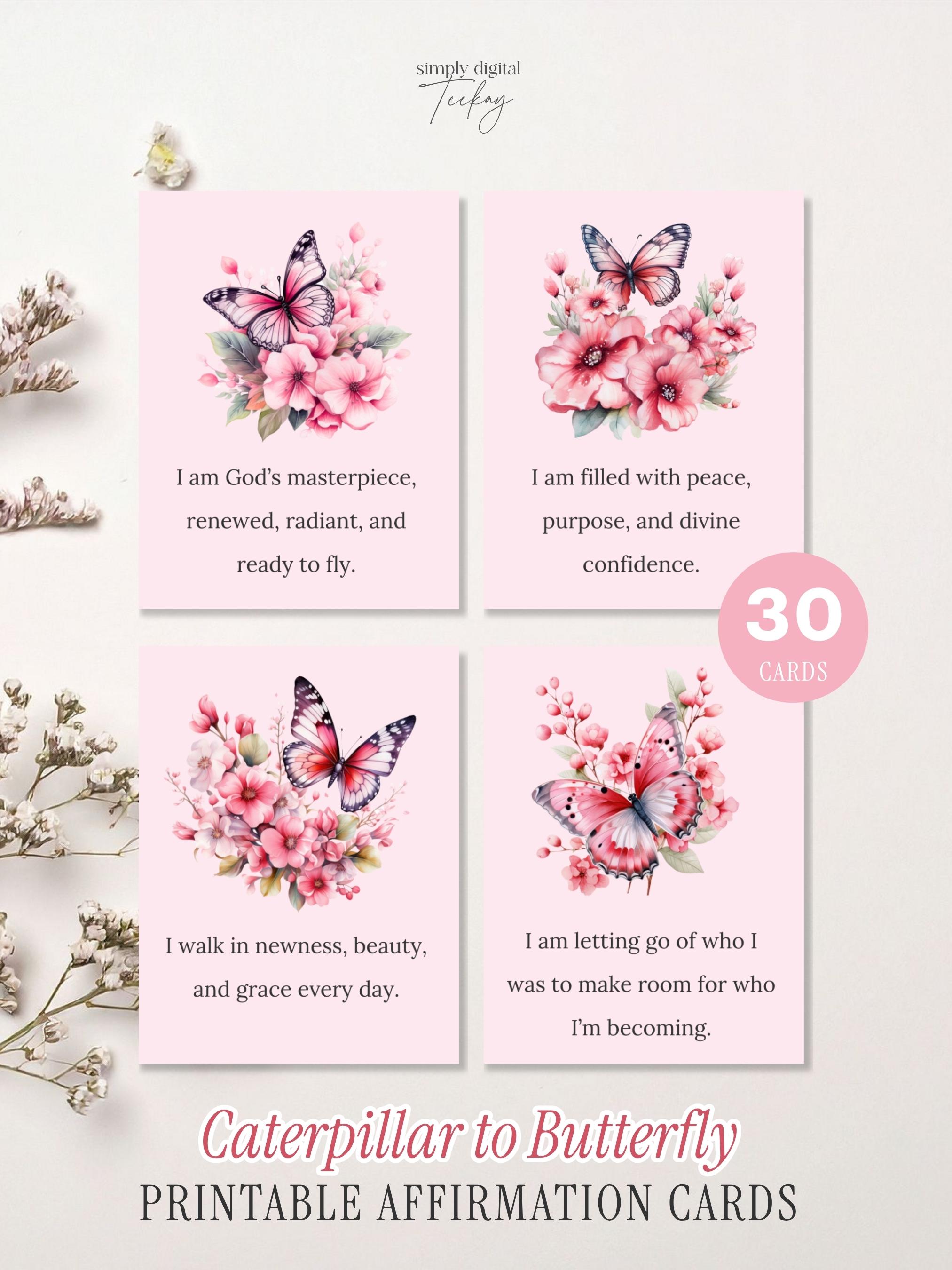 AFFIRMATIONS… This is a sneak peek at the prototype, but I've made a set of 30 nature inspired affirmation cards and they will be out February 2026. Little cards with words
