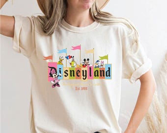 Disneyland Est 1955 T-Shirt Vintage Disneyland Shirt Disneyland 1955 Shirt Disneyland Tees Retro Disney Shirt Disney Trip Shirt Gift For Her