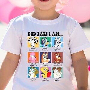 God Says I Am Cute Dog Shirt Funny Cute Dog Shirt Cute Dog And Friends Shirt Dog Cartoon Shirt Cute Dog Shirt Dog Lover Gift Blue Fan Tee