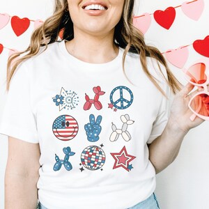 America Peace T-shirt American Women Shirt 4th Of July Tee Patriotic Mom Gift USA Flag Peace Shirt Freedom Tee american patriotic shirt