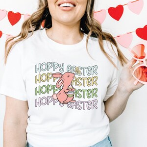 Happy Easter Shirt Women Easter Shirt Cute Easter Tees Easter T-Shirts Happy Easter Shirt Easter Bunny Tees Easter Gift For Women T-Shirts