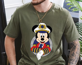 Disney Cruise Captain Mickey Shirt Disney Cruise Shirt Disneyworld Shirts Mickey Shirt Disney Captain Shirt Disney Trip Shirt Gift For Man