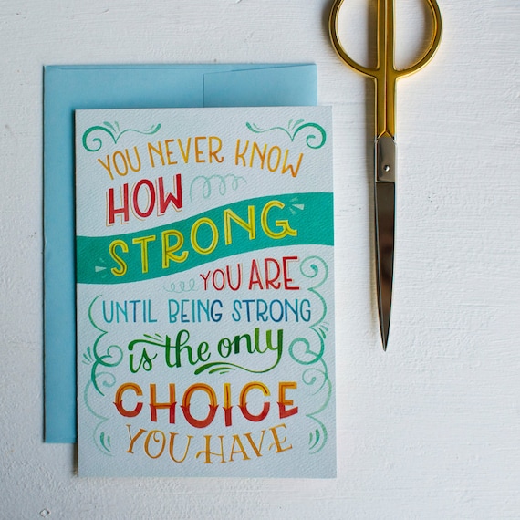 100pk Stay Strong-Sympathy Cards