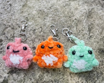 Gehaakte schattige kikker sleutelhanger | Gehaakte schattige kikker sleutelhanger