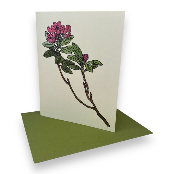 Rhododendron Note Card