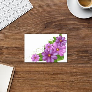 Set van 8 wenskaarten Tiny Flowers – Multipack artistieke kaarten