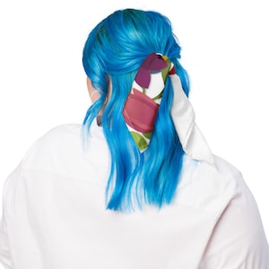 Artisanal Paisley Organic Cotton Bandana, Hand-Dyed Vibrant Neckwear, Eco-Friendly Headwrap, Sustainable Fashion Accessory