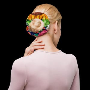 Liberty London Scrunchie: Ciara C Floral Print Cotton Hair Tie