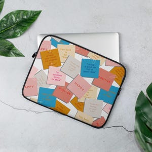 Inspirational Quote Laptop Sleeve | Aesthetic MacBook Case | Motivational Notebook Cover | Minimalist iPad Pro Tablet Protector