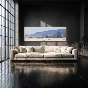 Panorama otoñal de Groenlandia (72 x 24) Archivo digital XXL, Arte mural a gran escala 1:3, Impresión panorámica, Enlace PDF a Google Drive de alta resolución.