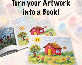 Turn Kids Art into a Book | Kids Art Memory Book | Personalised Children's Keepsake Book