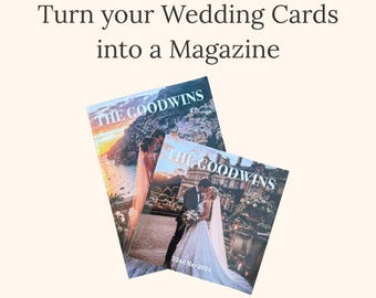 Turn Your Cards into a Magazine | Wedding, Birthday, New Baby, Anniversary | Gift for them