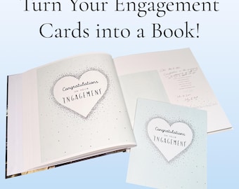 Turn Your Engagement Cards into a Book | Engagement Card Keepsake Album | Personalised Memory Book