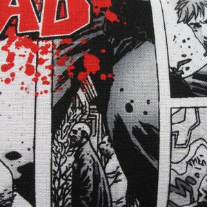 zombie strip print padded zipper bag image 3