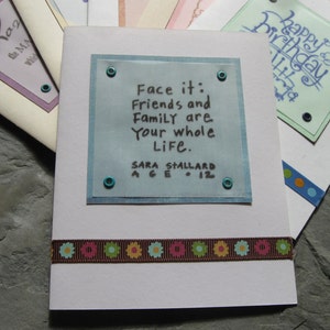 kids quotes and birthday card greeting cards set