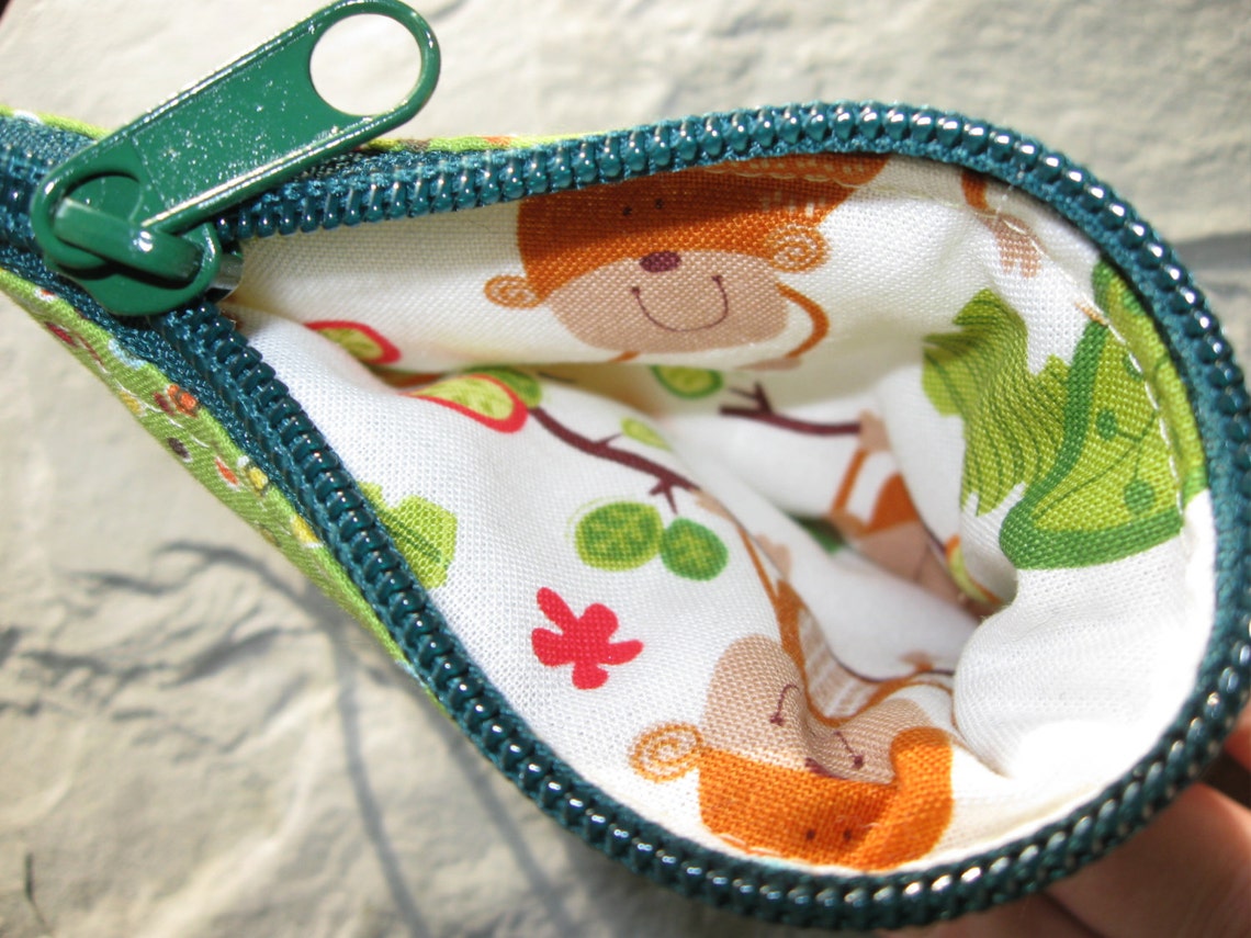 Monkey on the Inside Mini Padded Bag Etsy