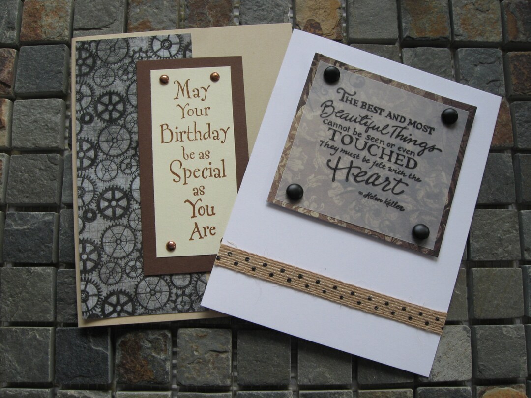 Birthday and Heartfelt Blank Inside Greeting Cards Etsy