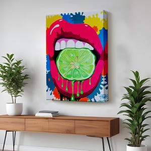 Pop Art, Colorful Street Art Decorative Wall Art, Large Wall Art, Pop Art Canvas Print, Populer Canvas Wall Art, Pop Art Modern Wall Decor