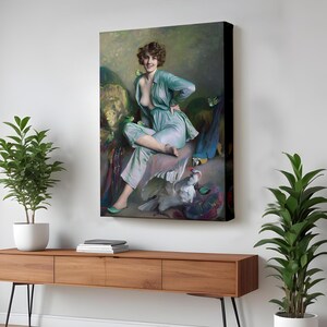 Familiar Birds By Emile Friant Decorative Wall Art, Nü Canvas Wall Art, Housewarming Gifts, Framed Canvas Wall Art, Large Wall Art