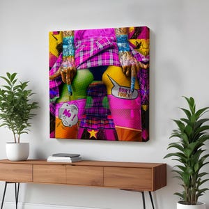 Don&#39;T Touch Sexy Print Pop Art, Pop Art Modern Wall Decor, Large Wall Art, Pop Art Canvas Wall Art, Populer Modern Wall Decor